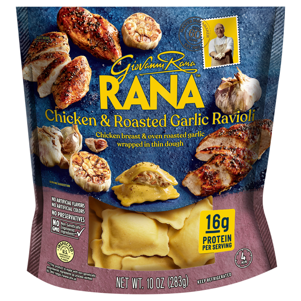 Giovanni Rana Chicken & Roasted Garlic Ravioli Pasta Fresh