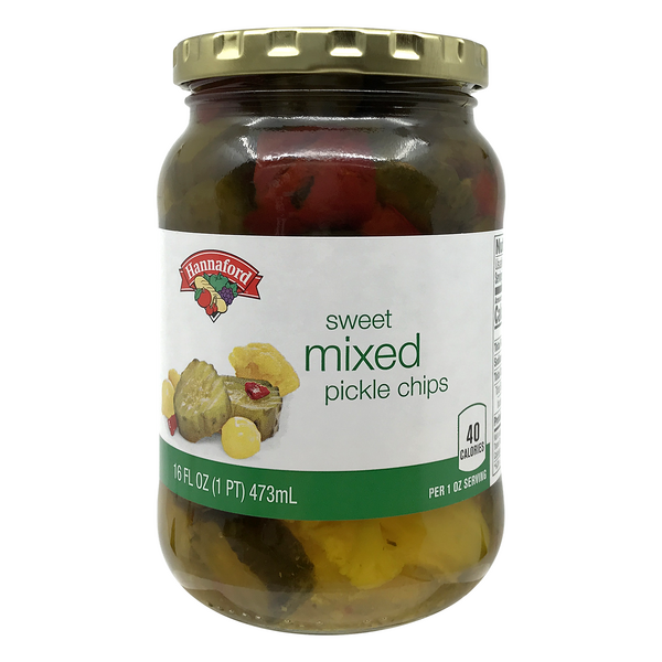 Hannaford Sweet Mixed Pickle Chips