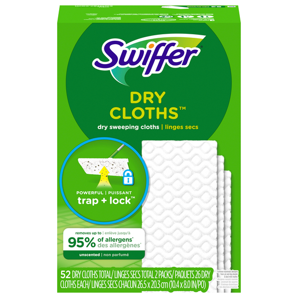 Swiffer Unscented Dry Sweeping Cloths Refill