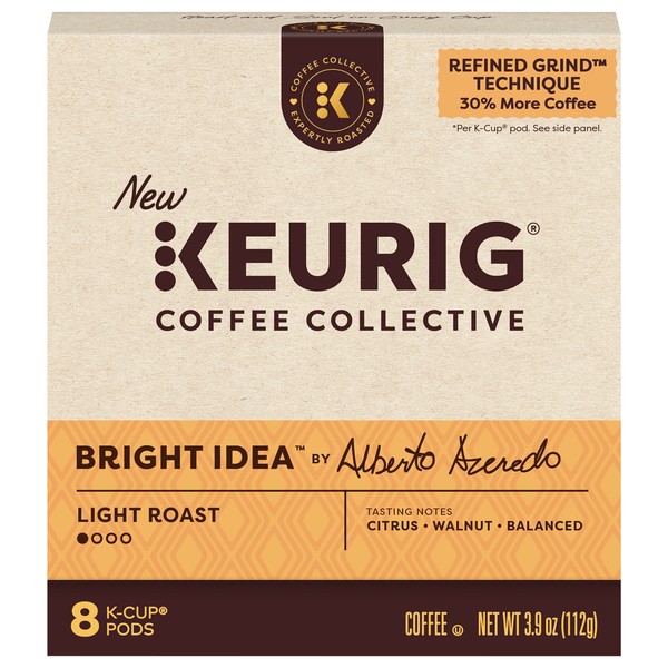 Keurig Coffee Collective Bright Idea Light Roast K-Cup Pods