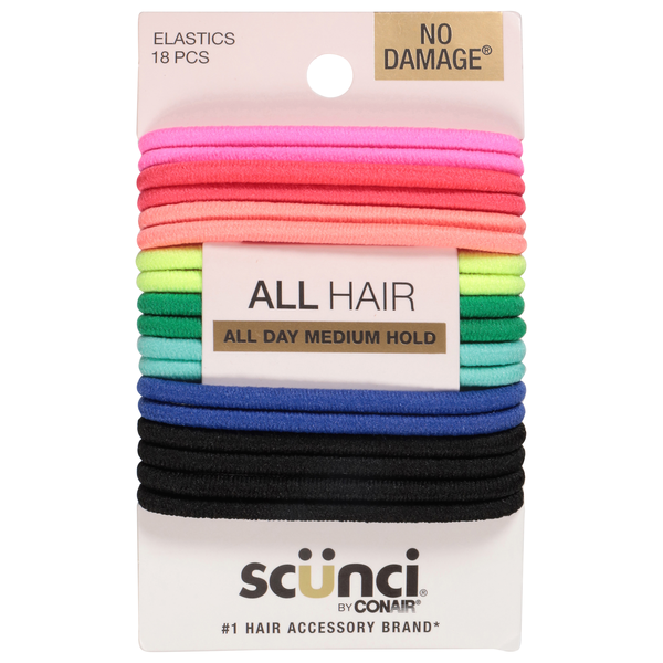 Scunci No Damage Hair Bands Medium Hold