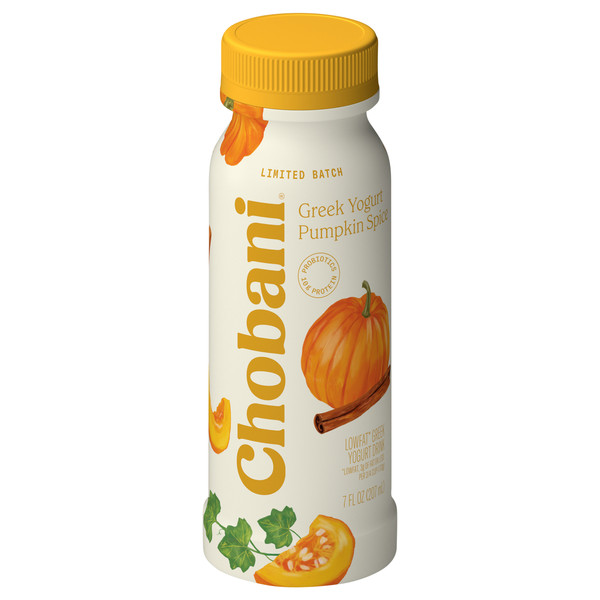 Chobani Limited Batch Low Fat Pumpkin Spice Greek Yogurt Drink