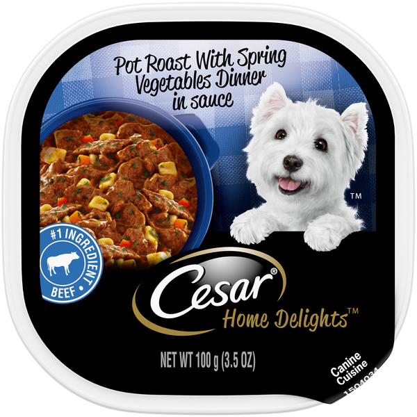 CESAR Home Delights Pot Roast w/Spring Vegetables Adult Wet Dog Food