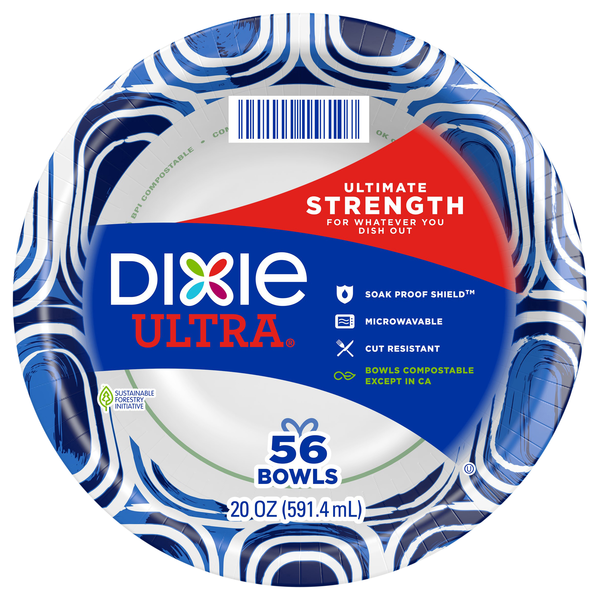 Dixie Ultra Ultimate Strength Paper Bowls 20 oz