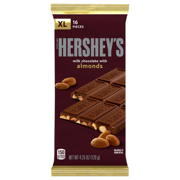 Hershey's Milk Chocolate Candy Bar with Almonds XL