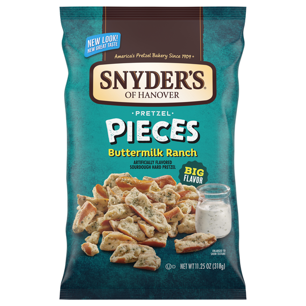 Snyder's of Hanover Buttermilk Ranch Flavored Pretzel Piece