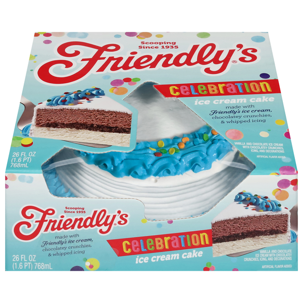 Friendly's Celebration Vanilla & Chocolate Ice Cream Cake Frozen