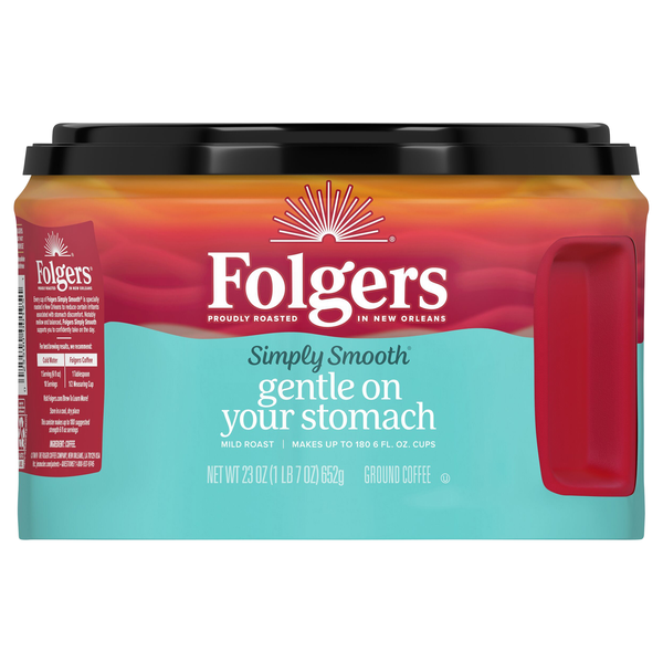 Folgers Simply Smooth Mild Roast Ground Coffee