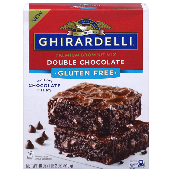 Ghirardelli Gluten Free Premium Double Chocolate Brownie Mix