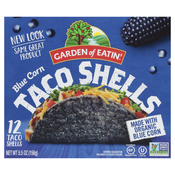 Garden of Eatin' Gluten Free Blue Corn Hard Taco Shells - 12 ct