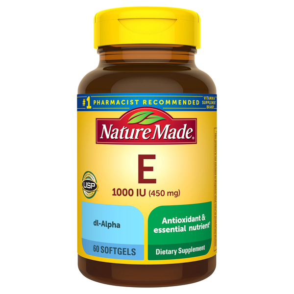 Nature Made Vitamin E 1000 IU Dietary Supplement Softgels
