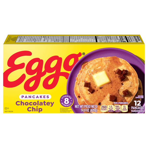 Eggo Chocolatey Chip Pancakes - 12 ct