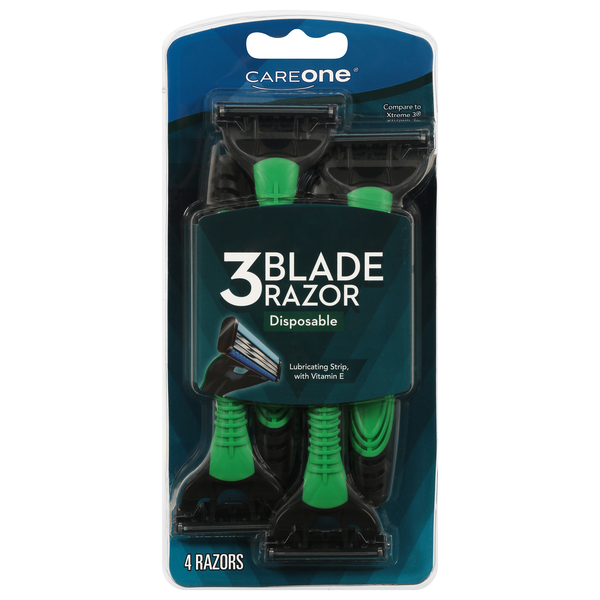 CareOne Disposable 3 Blade Razor Vitamin E Lubricating Strip