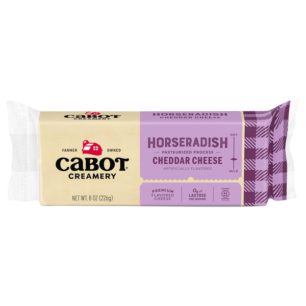 Cabot Horseradish White Cheddar Cheese Block