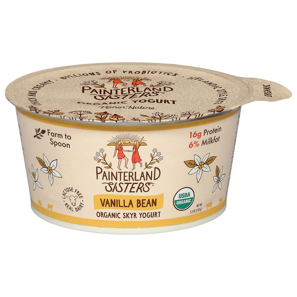 Painterland Sisters Organic Vanilla Bean Skyr Yogurt Cup