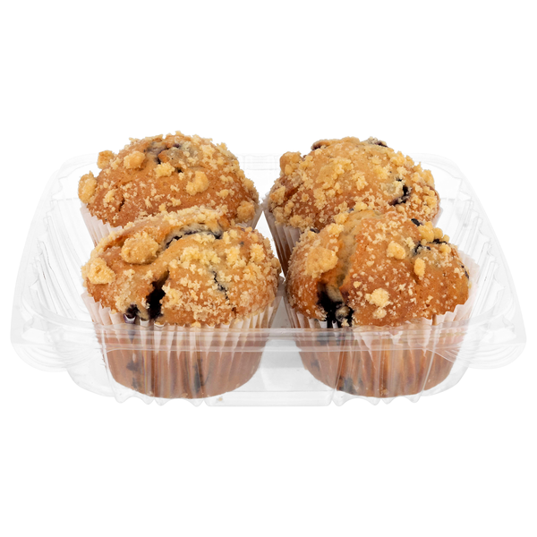 Our Brand Bakery Blueberry Muffins - 4 ct