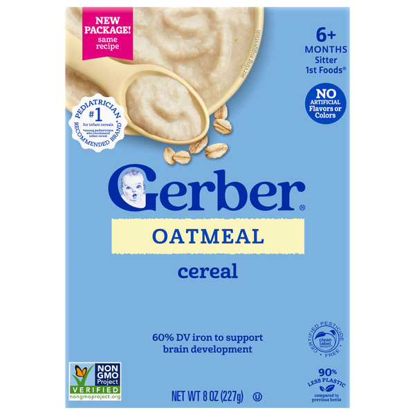 Gerber Stage 1 Baby Oatmeal Cereal