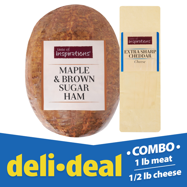 Deli Deal Maple & Brown Sugar Ham & Sharp Cheddar Cheese