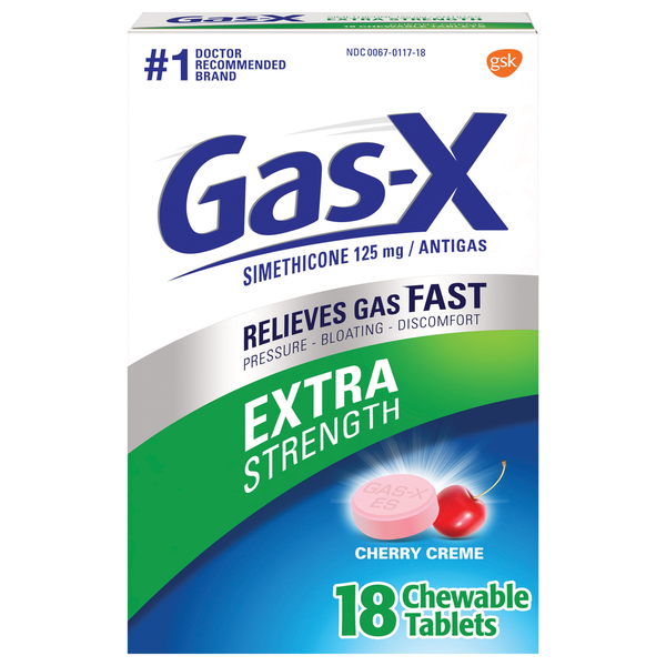 Gas-X Anti Gas Extra Strength Cherry Creme Chewable Tablets
