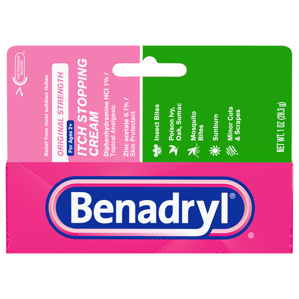 Benadryl Original Strength Itch Relief Stopping Cream