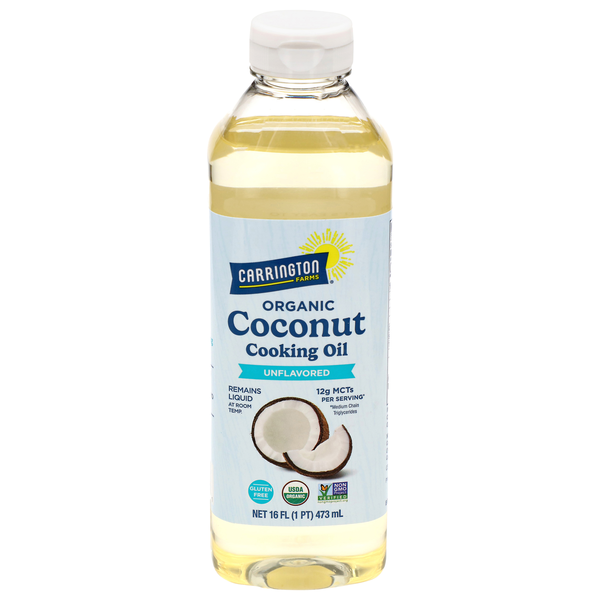 Carrington Farms Organic Unflavored Coconut Cooking Oil