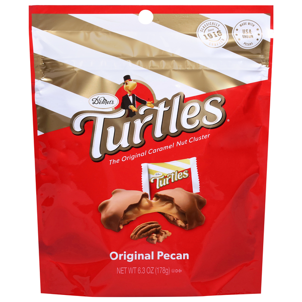 DeMet's Turtles Original Chocolate Pecan Nut Cluster Candy