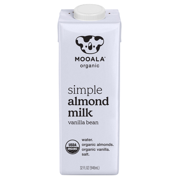 Mooala Organic Simple Vanilla Bean Almond Milk Shelf Stable