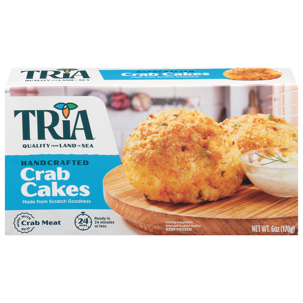 Tria Handcrafted Crab Cakes Frozen