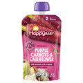 Happy Baby Organics 2 Baby Food Purple Carrots & Cauliflower