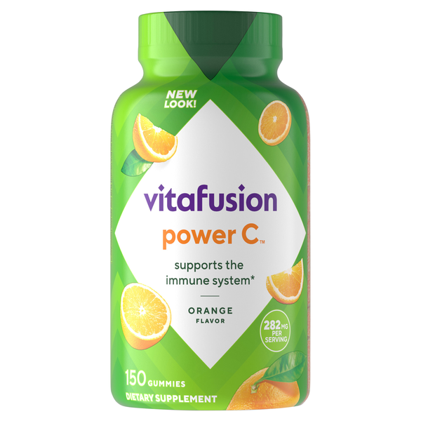 vitafusion Power C Immune Support Orange Gummy Vitamins for Adults
