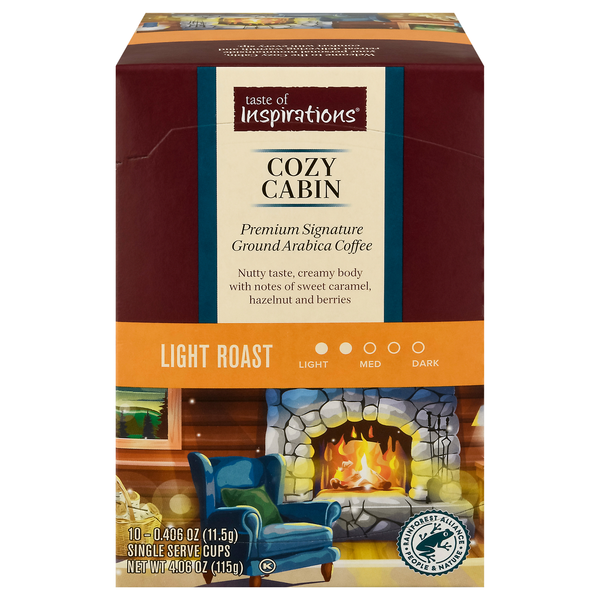Taste of Inspirations Cozy Cabin Light Roast Coffee Single Serve Cups
