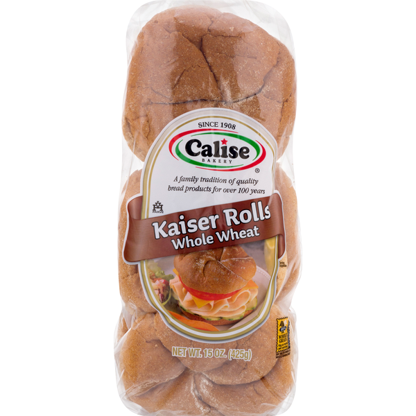 Calise Bakery 100% Whole Wheat Kaiser Rolls - 6 ct