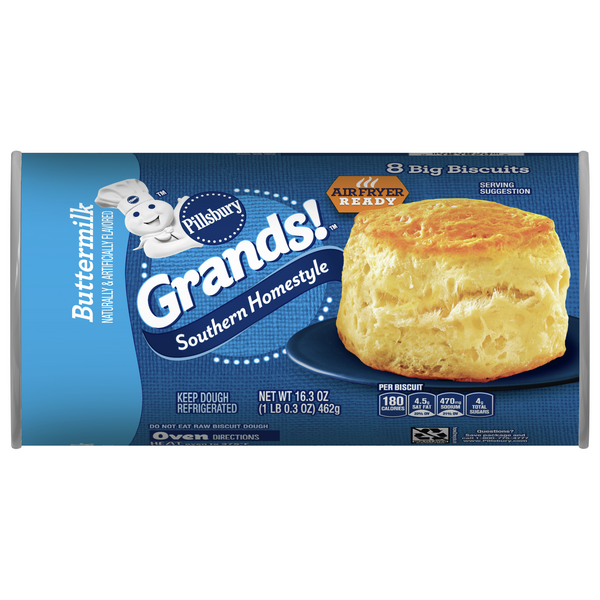 Save on Pillsbury Grands! Southern Homestyle Big Biscuits Buttermilk 8 ct Order Online