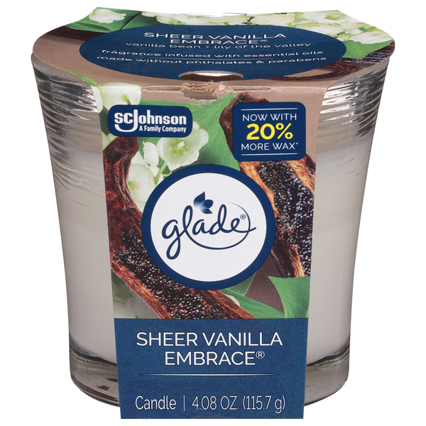 Glade Sheer Vanilla Embrace Candle