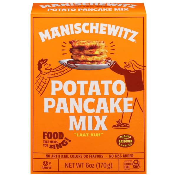 Save on Manischewitz Potato Pancake Mix Kosher for Passover Order