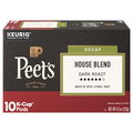 Peet's Decaf House Blend Dark Roast K-Cup Coffee Pods