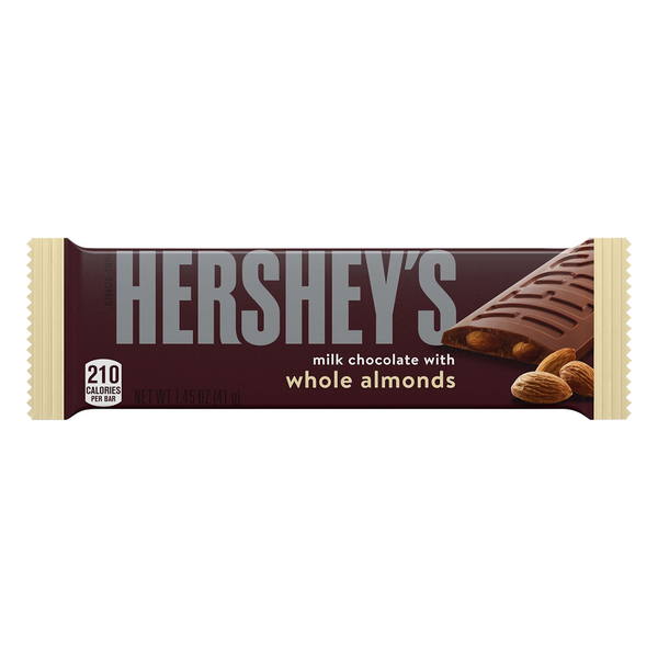 Hershey's Milk Chocolate Candy Bar with Whole Almonds