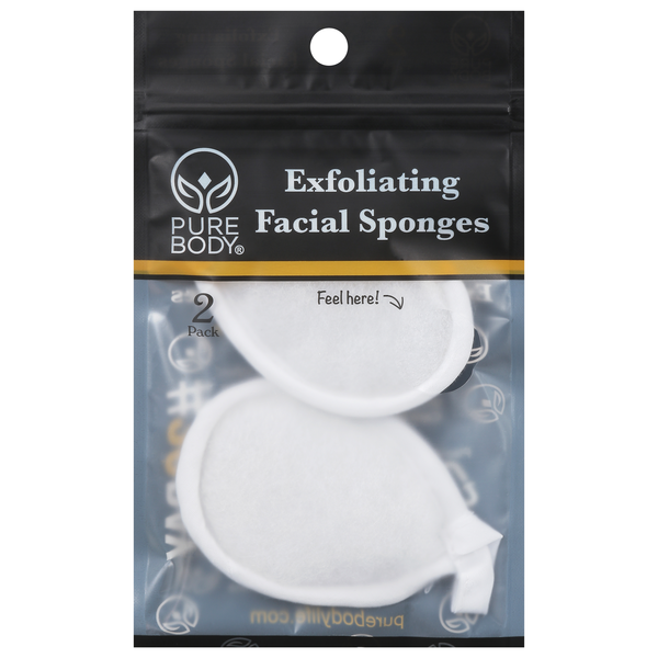 Pure Body Exfoliating Facial Sponges