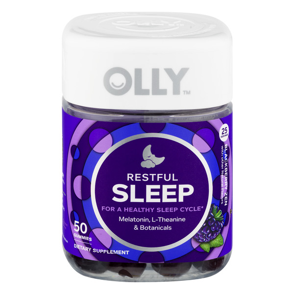 Save on Olly Restful Sleep Melatonin Dietary Supplement Blackberry Zen