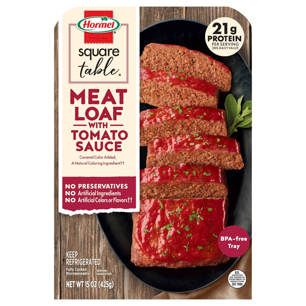 Hormel Square Table Meatloaf & Tomato Sauce Refrigerated
