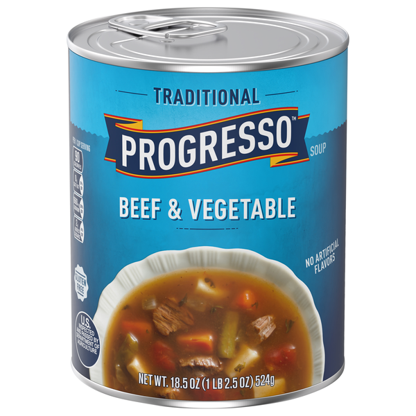 Progresso Traditional Gluten Free Beef & Vegetable Soup