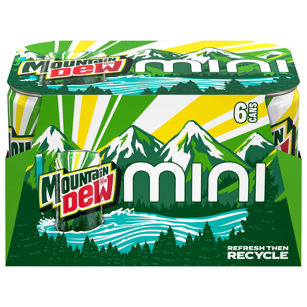 Mtn Dew Citrus Soda Mini - 6 pk