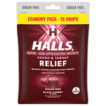 Halls Triple Action Sugar Free Soothing Black Cherry Cough Drops