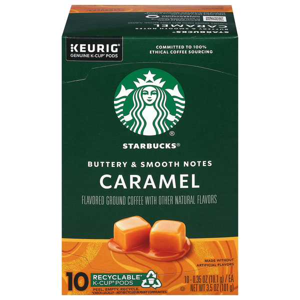 Starbucks Caramel Flavored Light Roast Coffee K-Cup Pods