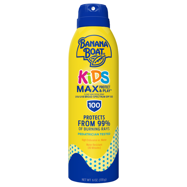 Banana Boat Kids Max Sunscreen Continuous Spray Water Resistant SPF 100