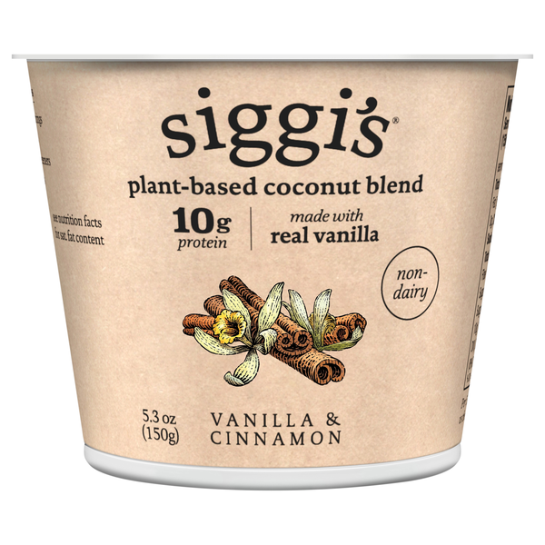 Siggi's Plant-Based Coconut Blend Non-Dairy Vanilla & Cinnamon Yogurt Cup