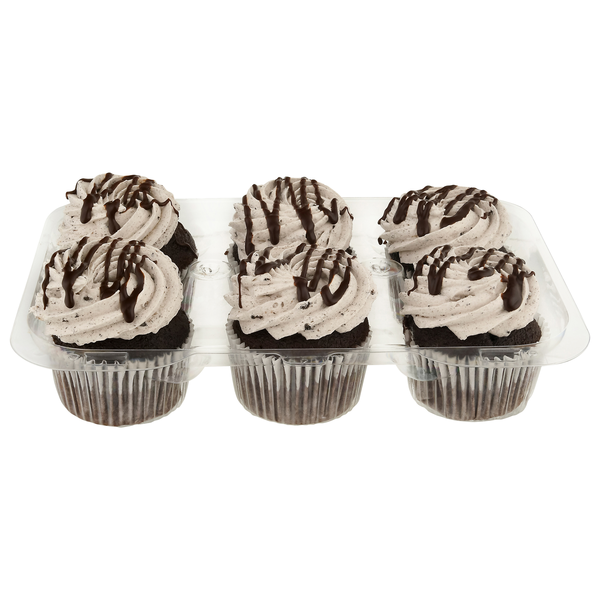 Stop & Shop Bakery Cookies & Cream Cupcakes - 6 ct