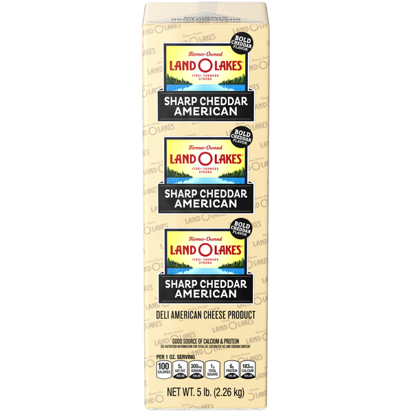 Land O Lakes Deli Sharp Cheddar American Cheese (Regular Sliced)