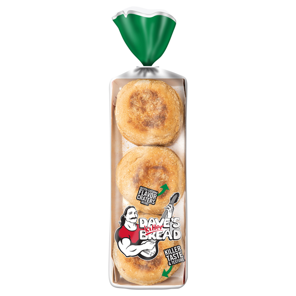 Dave's Killer Bread Organic Rockin' Grains English Muffins - 6 ct