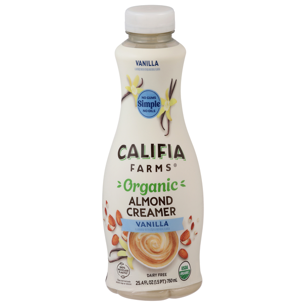 Califia Farms Organic Vanilla Flavored Almond Coffee Creamer